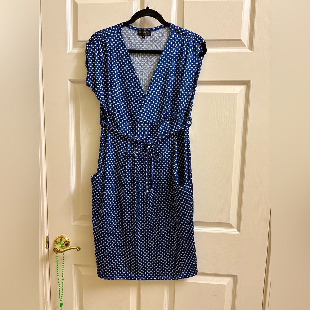 Blue Polka Dot Dress